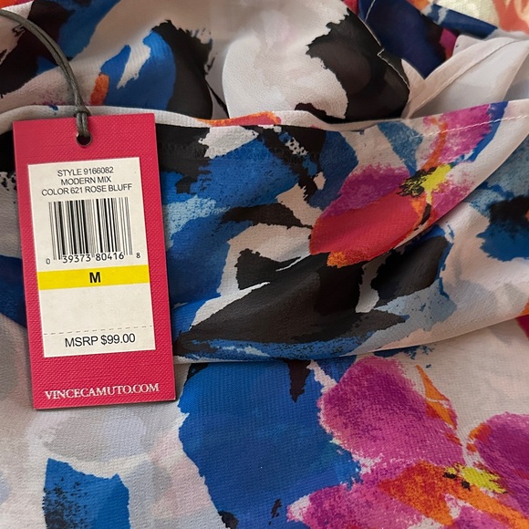 Vince Camuto Rose Bluff Floral Top/dress long with slits medium nwt - Picture 1 of 1